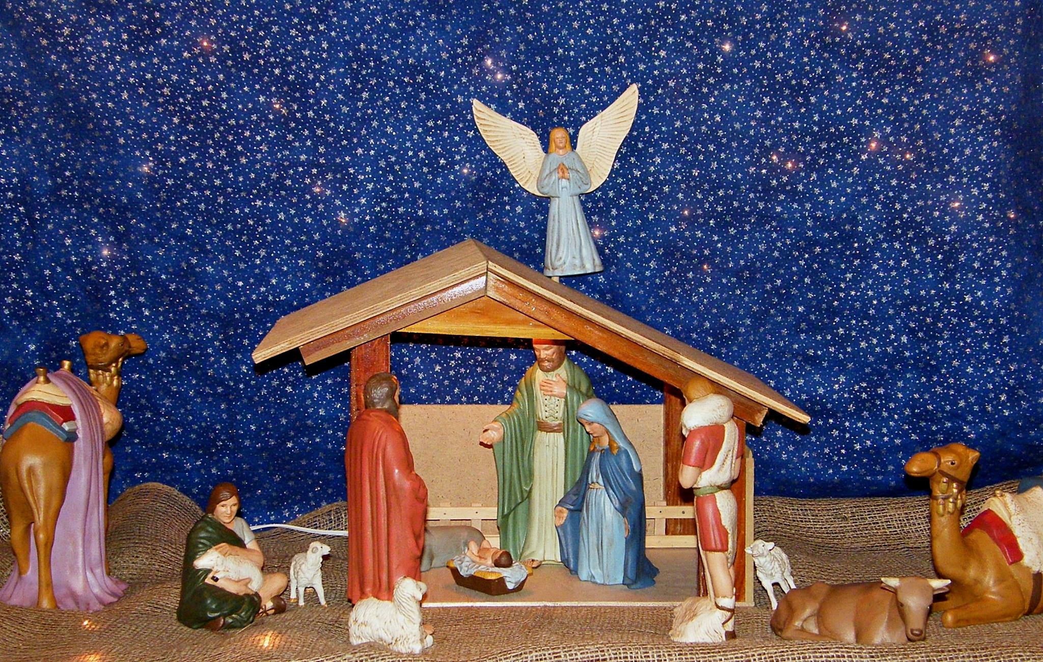 Christmas Nativity scene — representing the seasonal and heritage worship traditions of All Saints Anglican Church, Leask